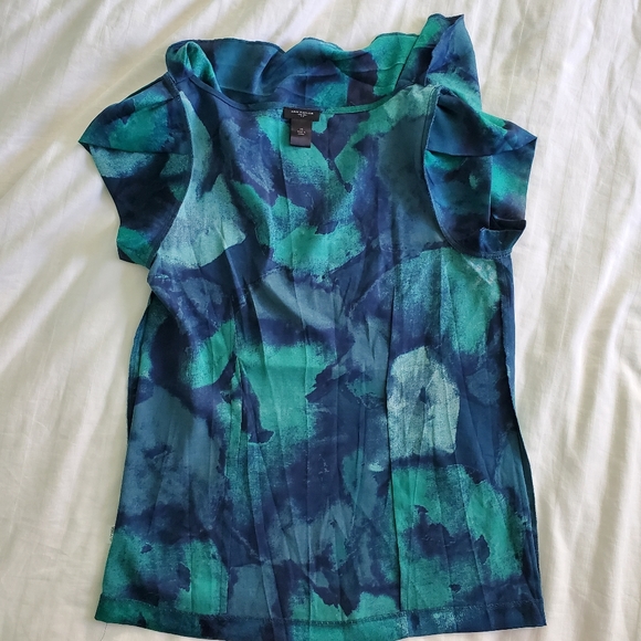 Ann Taylor Colorful Cowl Neck Blouse XS - Picture 6 of 7